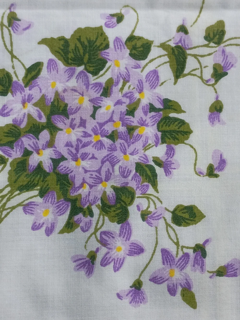 Vtg Cannon Lilac Bouquet Standard Pillowcases